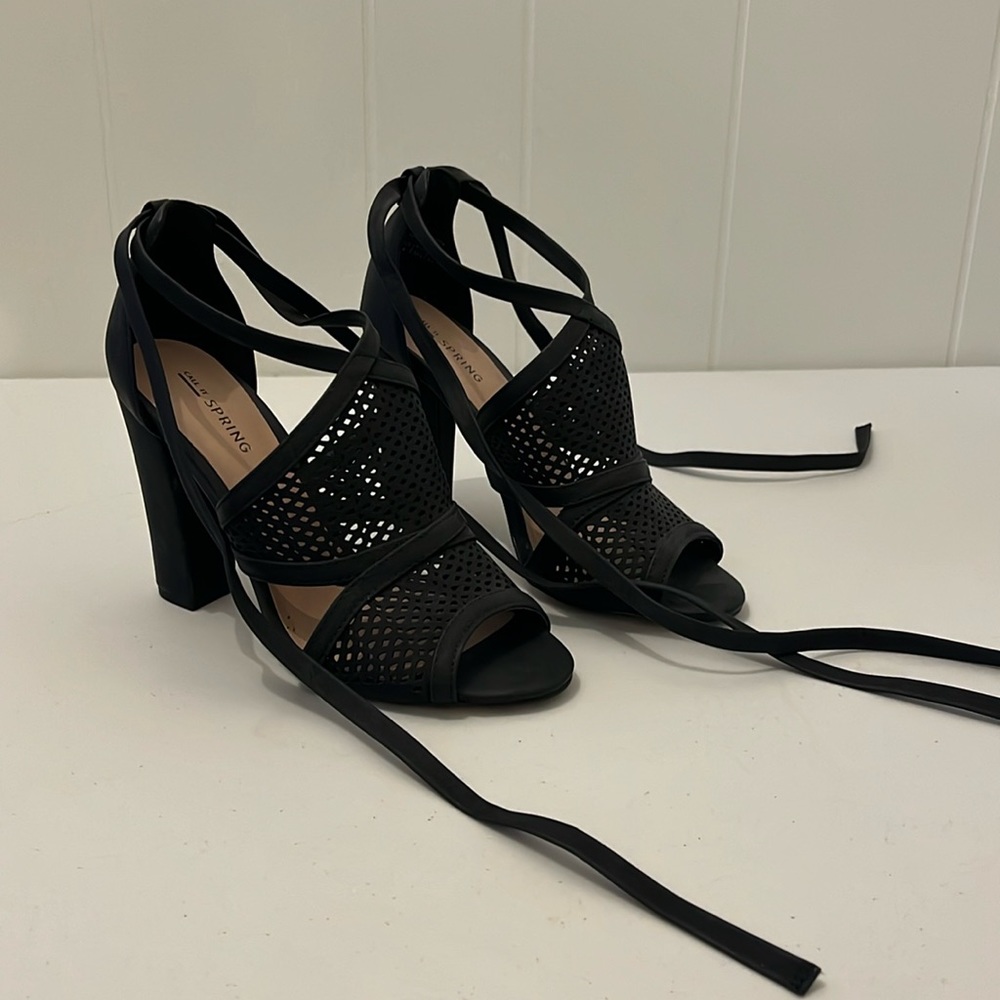 Call It Spring Tie-up Heels